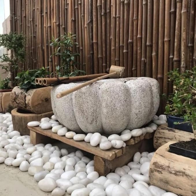 Vsell24 3Kg Extra Large Natural River Rocks Highly Polished Pebbles for Plants Garden Decorative Stones, Ideal for Fish Tank, Vases, Succulents, Crafting, Home Decor and Garden Landscaping