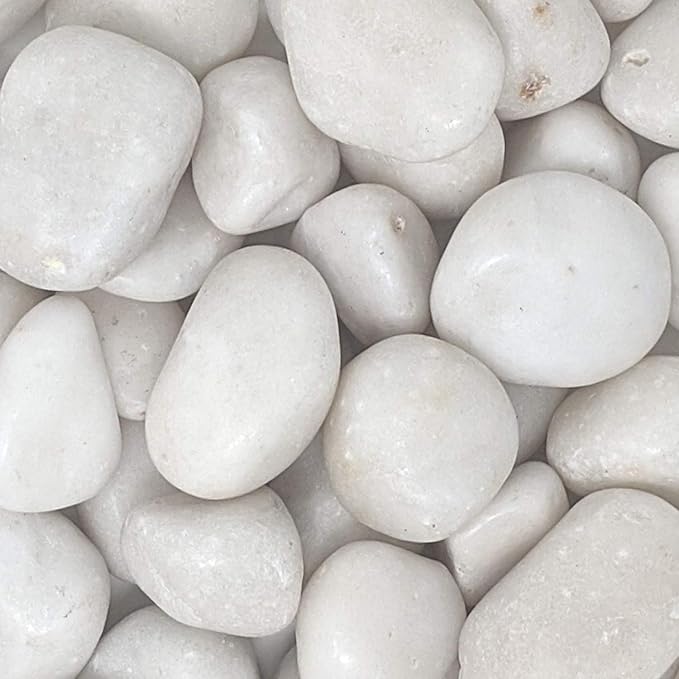 Vsell24 3Kg Extra Large Natural River Rocks Highly Polished Pebbles for Plants Garden Decorative Stones, Ideal for Fish Tank, Vases, Succulents, Crafting, Home Decor and Garden Landscaping