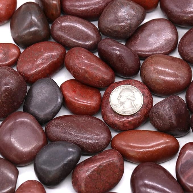 Vsell24 3Kg Extra Large Natural River Rocks Highly Polished Pebbles for Plants Garden Decorative Stones, Ideal for Fish Tank, Vases, Succulents, Crafting, Home Decor and Garden Landscaping