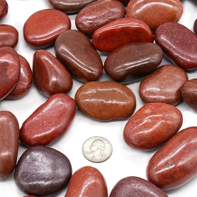 Vsell24 3Kg Extra Large Natural River Rocks Highly Polished Pebbles for Plants Garden Decorative Stones, Ideal for Fish Tank, Vases, Succulents, Crafting, Home Decor and Garden Landscaping