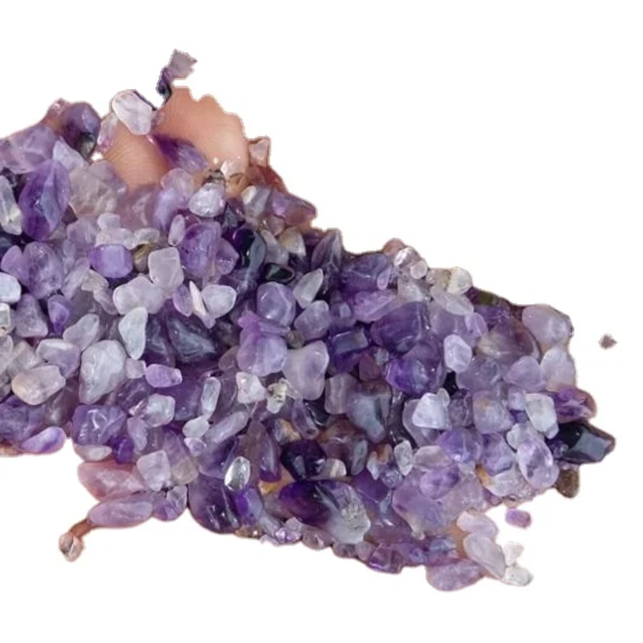 High quality amethyst round gravels and chips pebbless for bio mat premium grade polished quartz amethyst