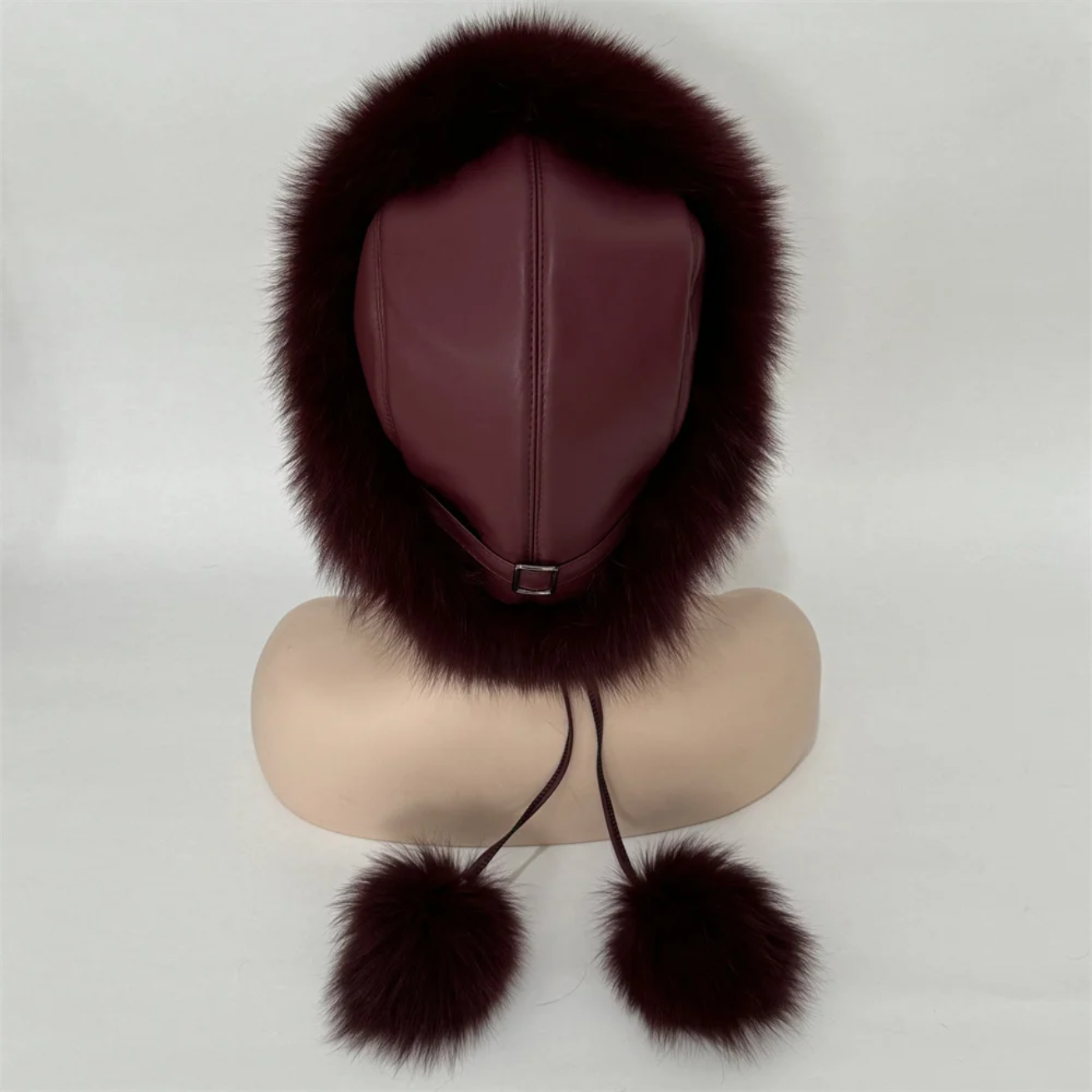 Real Fox Fur Hat for Women Winter Natural Fur Lei Feng Hat
