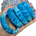 Direct Sale From Manufacturer 5A Grade Natural Larimar Wristband Natural Larimar Bracelet Crafts