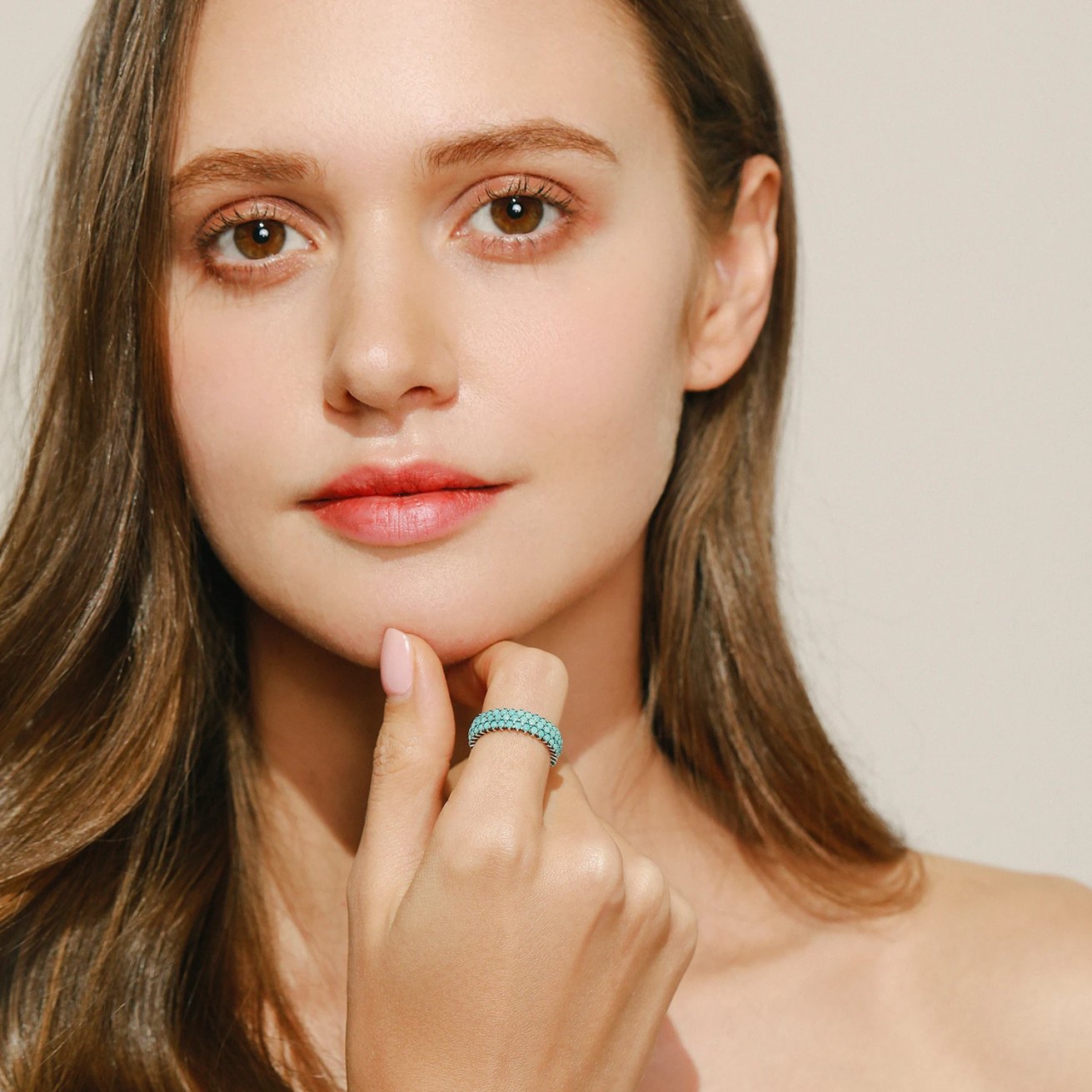 Genuine 925 Sterling Silver Luxury Turquoise Finger Rings for Women Vintage Retro Bohemian Style Rings Fine Jewelry Anel