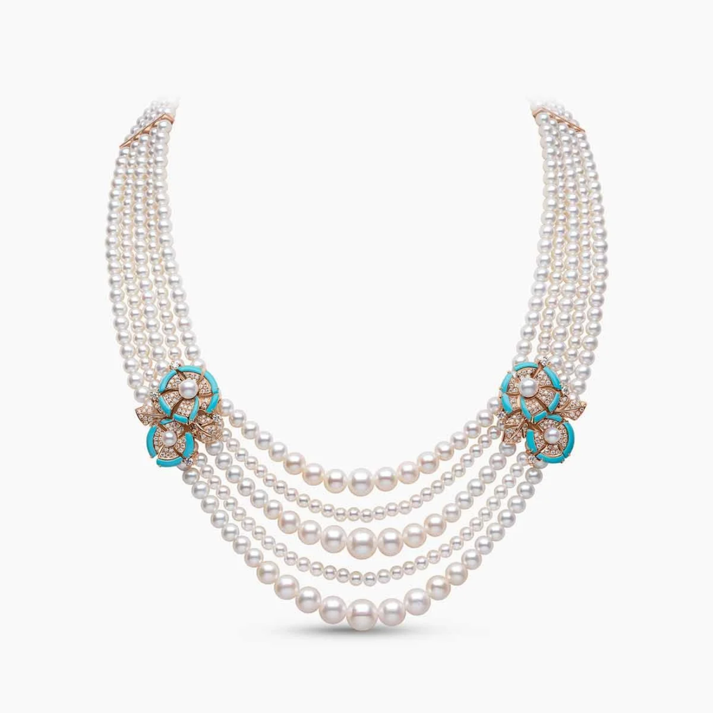 Luxury 18K/Rose/14K Gold plated Brass zircon green flower Design Brilliant Cut choker Necklace Beads Women's memorial occasions