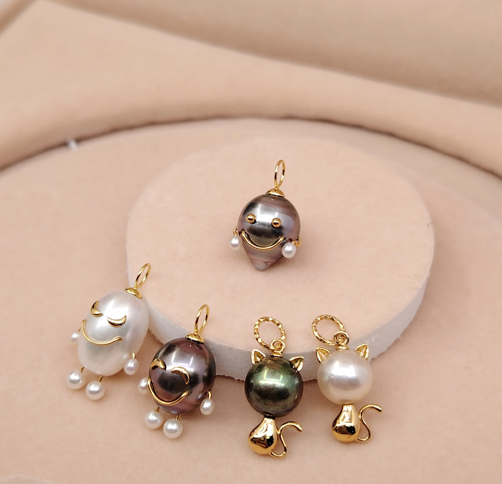 UM Jewelery 18 K Solid Gold Pendant Necklace Wholesale Natural Akoya Pearl Unisex /Men/Women Engagement Party Anniversary Wedding
