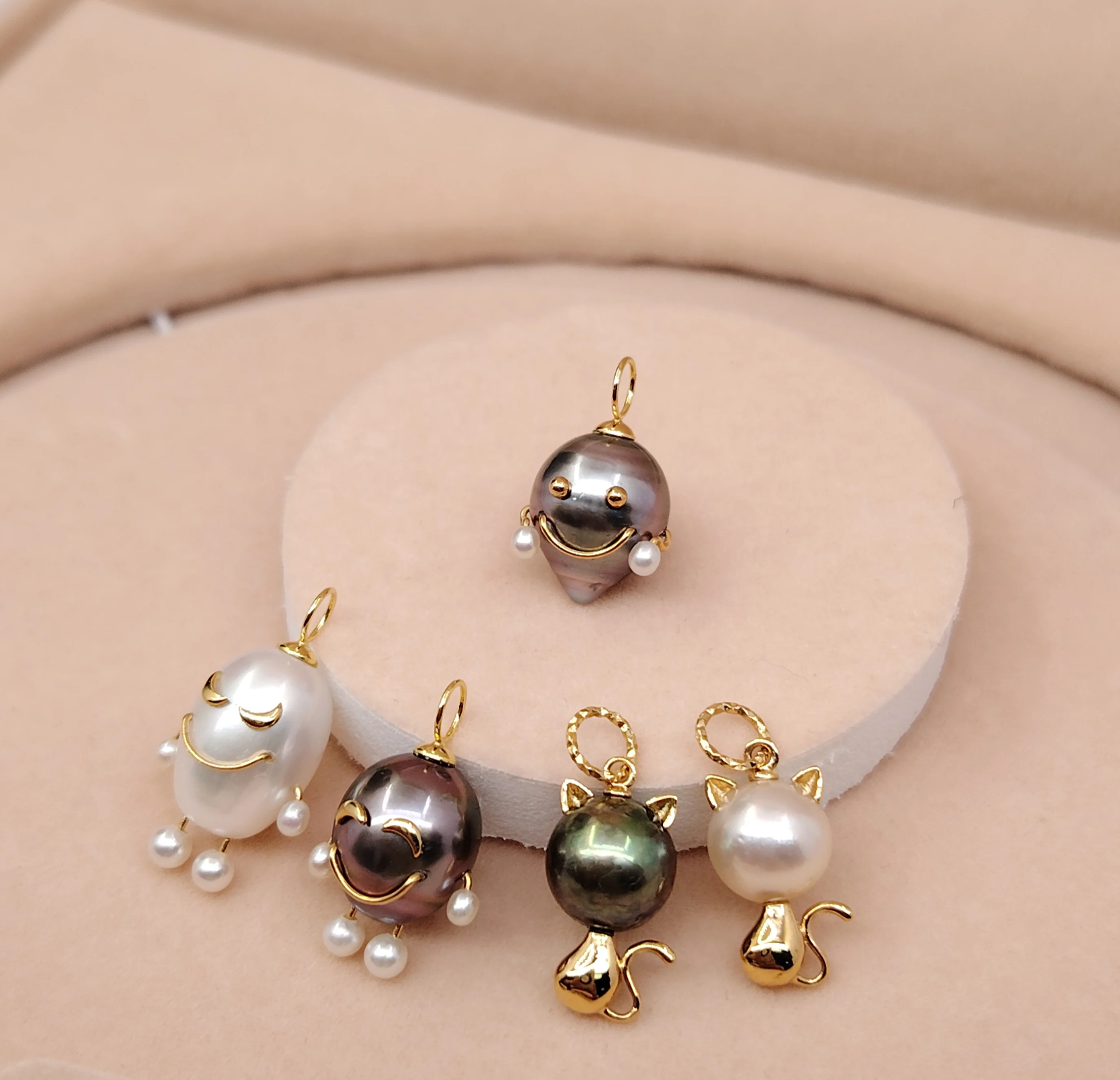 UM Jewelery 18 K Solid Gold Pendant Necklace Wholesale Natural Akoya Pearl Unisex /Men/Women Engagement Party Anniversary Wedding