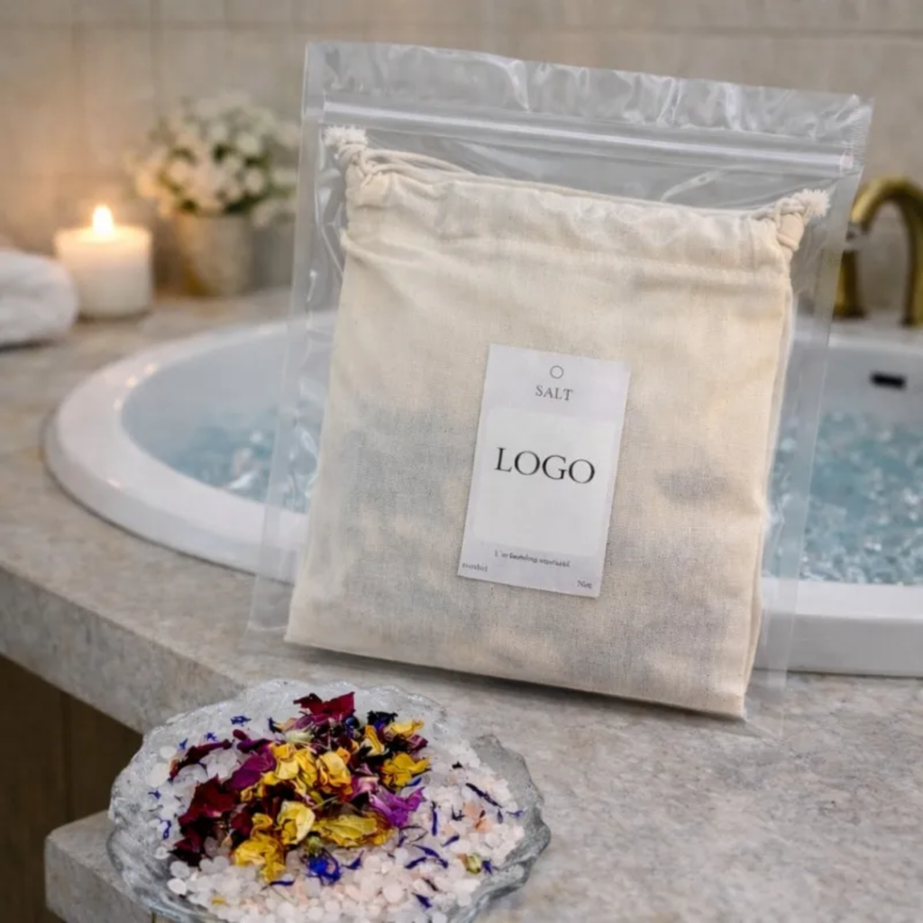 S&SOAK hand make floral tea bags with Himalayan Dead salt etential oils Spa use for all ages