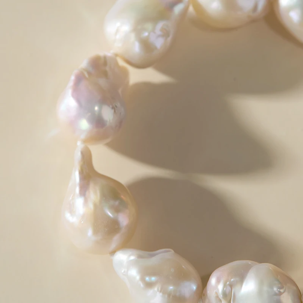Fashion Baroque Pearl Beaded Bracelets Natural Freshwater 925 Sterling Silver Unisex Jewelery Women