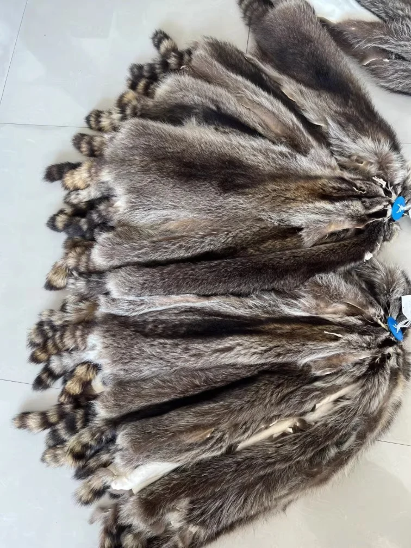 Natural Tanned American Raccoon Fur Hide Whole Skin Pelts Crafts Sewing Leather for Coats,Hats,Clothing
